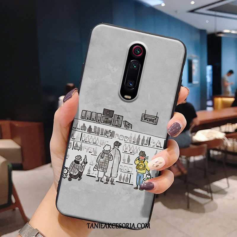 Etui Xiaomi Mi 9t Telefon Komórkowy Proste Anti-fall, Futerał Xiaomi Mi 9t Tendencja Mały Szary Beige