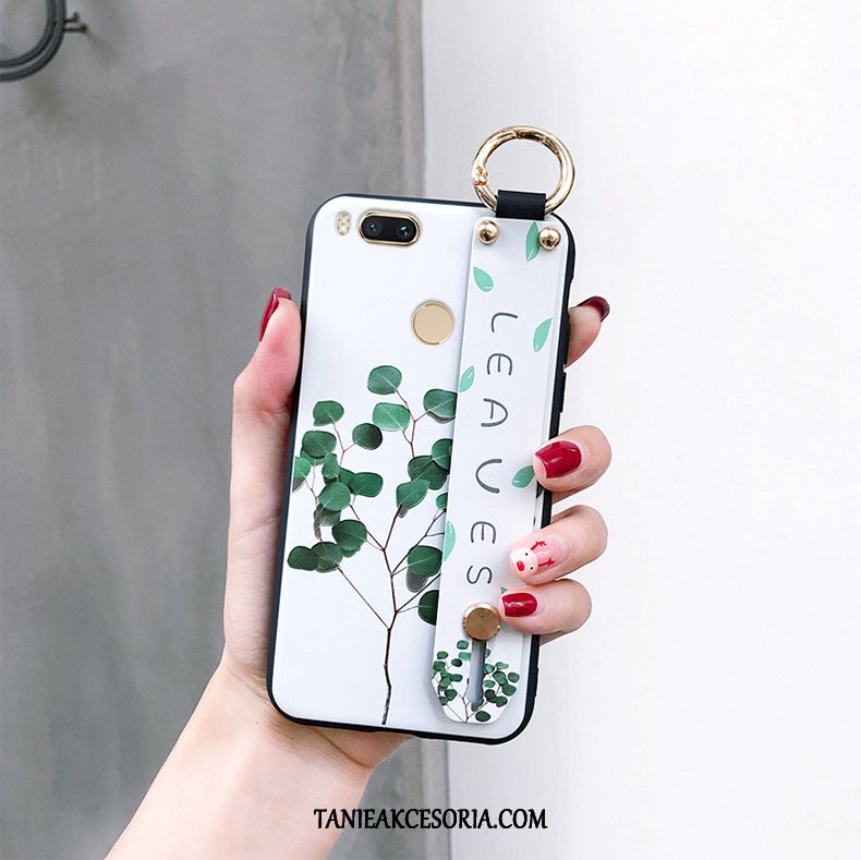 Etui Xiaomi Mi A1 Tendencja Mały Zielony, Futerał Xiaomi Mi A1 Miękki All Inclusive Moda Beige