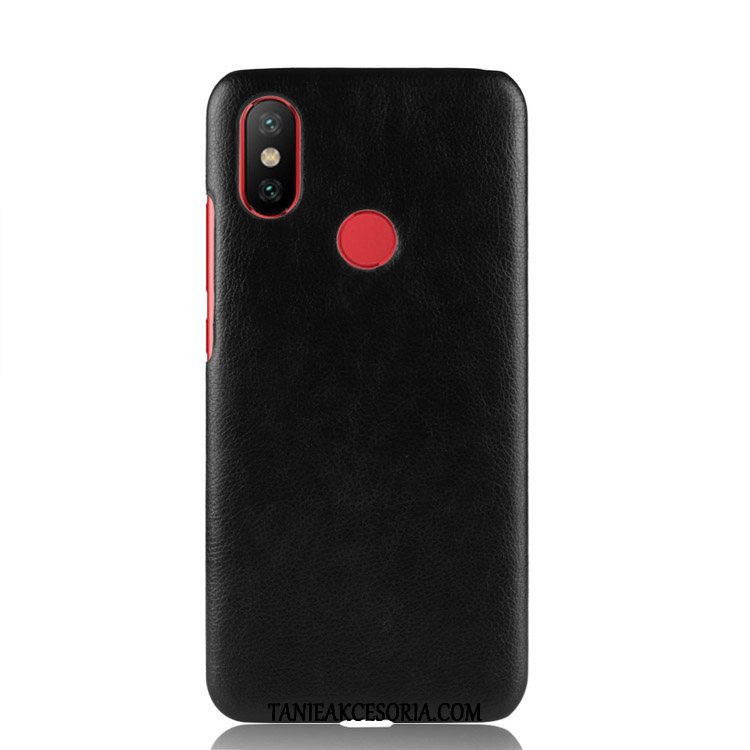 Etui Xiaomi Mi A2 Litchi Czarny Vintage, Obudowa Xiaomi Mi A2 Wzór Telefon Komórkowy Skórzany Futerał Beige