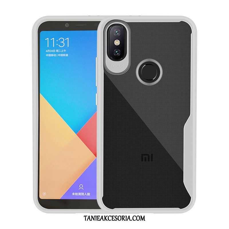 Etui Xiaomi Mi A2 Silikonowe Mały Biały, Obudowa Xiaomi Mi A2 Przezroczysty Telefon Komórkowy Anti-fall Beige