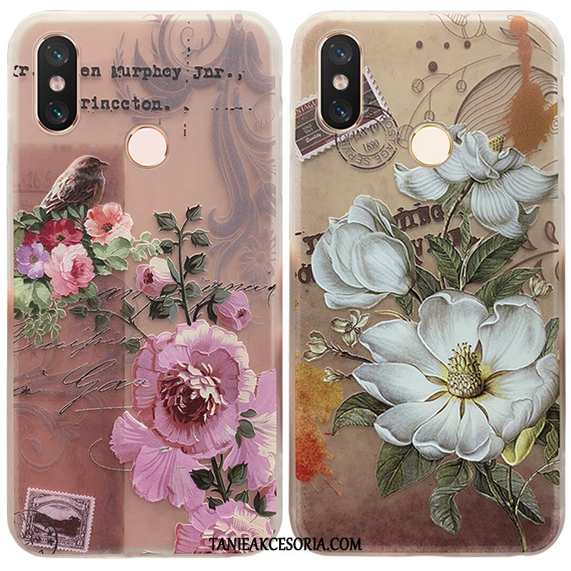 Etui Xiaomi Mi Mix 3 All Inclusive Vintage Anti-fall, Futerał Xiaomi Mi Mix 3 Wzór Silikonowe Różowe Beige