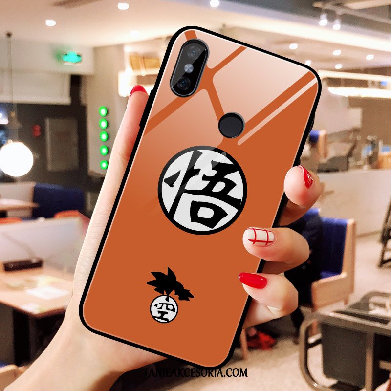 Etui Xiaomi Mi Mix 3 Młodzież Telefon Komórkowy Czerwony, Pokrowce Xiaomi Mi Mix 3 Mały Szkło Smok Orange Beige