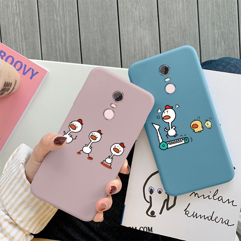 Etui Xiaomi Redmi 5 Cienkie Czerwony Netto Kurczak, Obudowa Xiaomi Redmi 5 All Inclusive Modna Marka Ochraniacz Beige