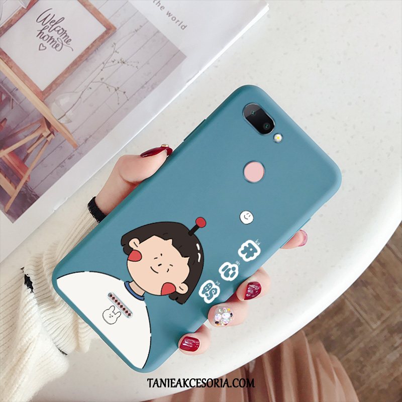 Etui Xiaomi Redmi 6 Telefon Komórkowy Kaczka Niebieski, Pokrowce Xiaomi Redmi 6 Ochraniacz Anti-fall Nubuku Beige