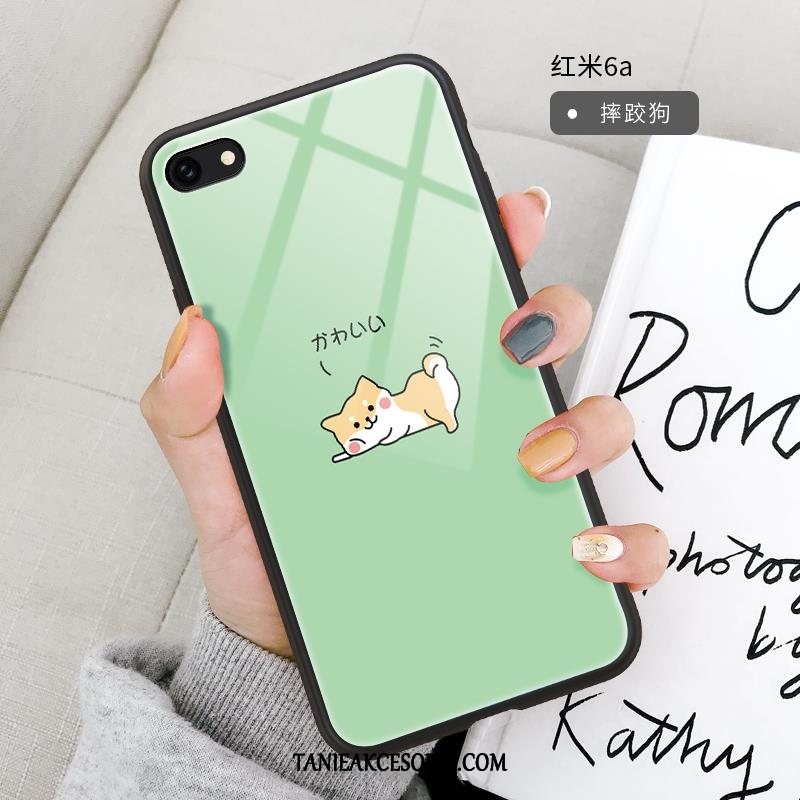 Etui Xiaomi Redmi 6a Piękny Obrzeża Zwierzę, Futerał Xiaomi Redmi 6a Proste Anti-fall Zielony Beige