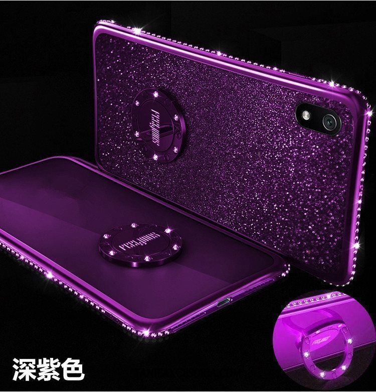 Etui Xiaomi Redmi 7a Telefon Komórkowy Miękki Purpurowy, Obudowa Xiaomi Redmi 7a Tendencja Ochraniacz Cienka Beige