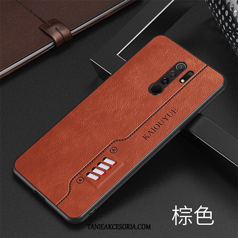 Etui Xiaomi Redmi 9 Silikonowe All Inclusive Miękki, Pokrowce Xiaomi Redmi 9 Skóra Cienkie Telefon Komórkowy Braun Beige