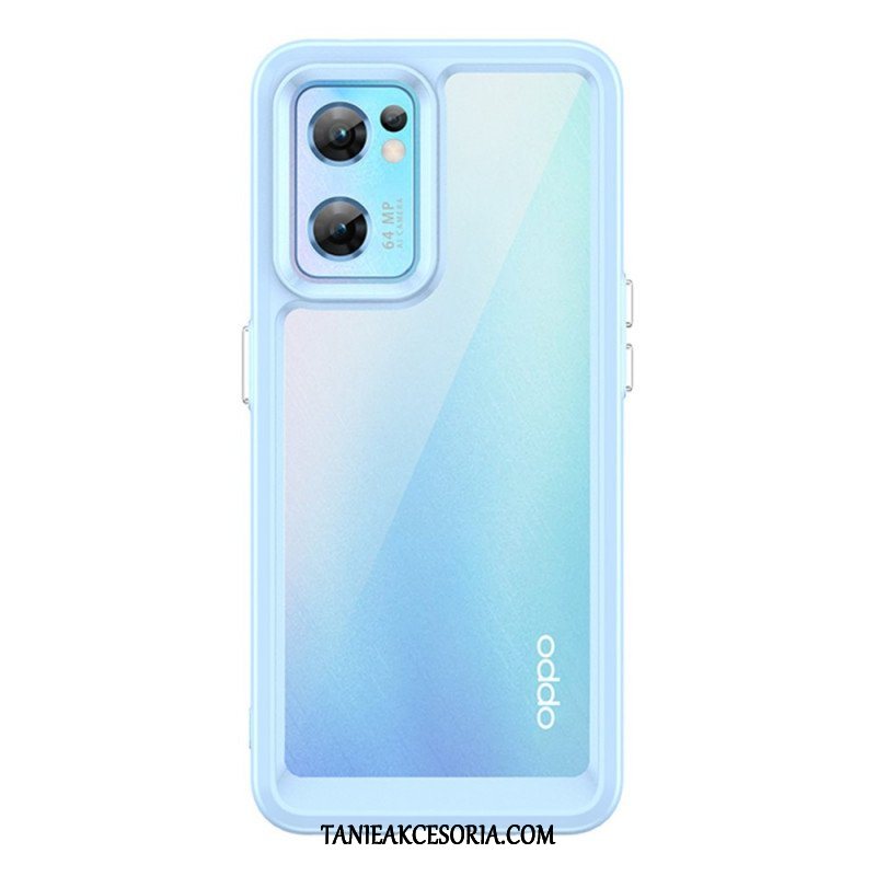 Etui do Oppo Find X5 Lite Hybrydowe Kolorowe Krawędzie