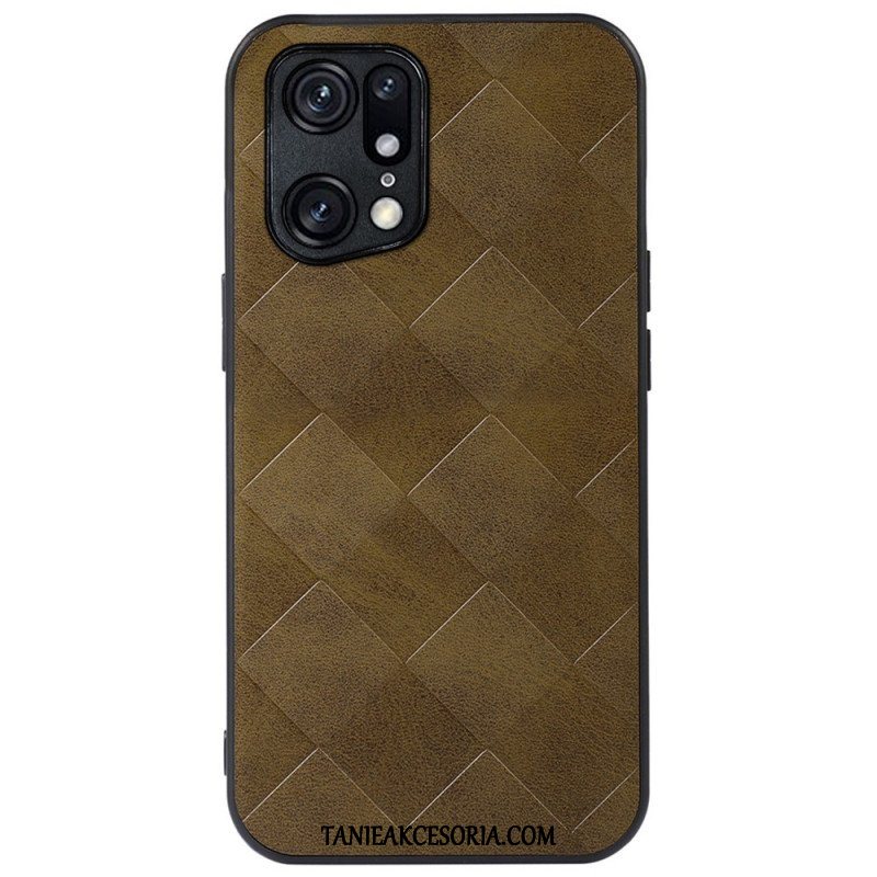 Etui do Oppo Find X5 Pro Tkana Tekstura