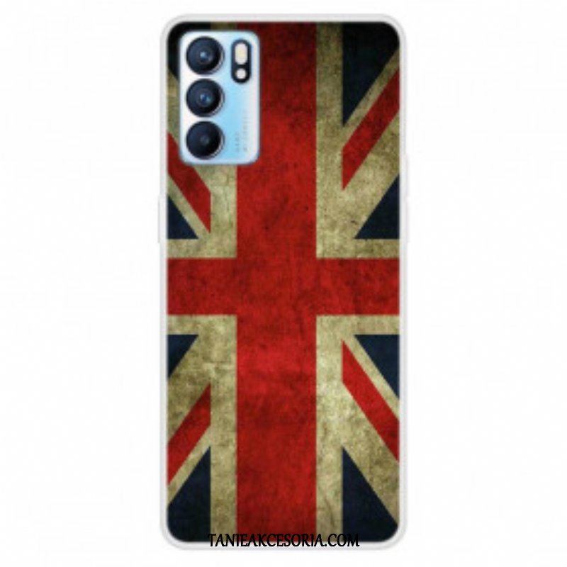 Etui do Oppo Reno 6 5G Flaga Angielska