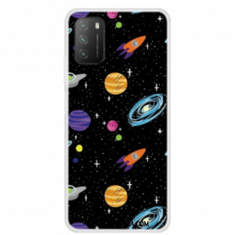 Etui do Poco M3 Planeta Galaktyka