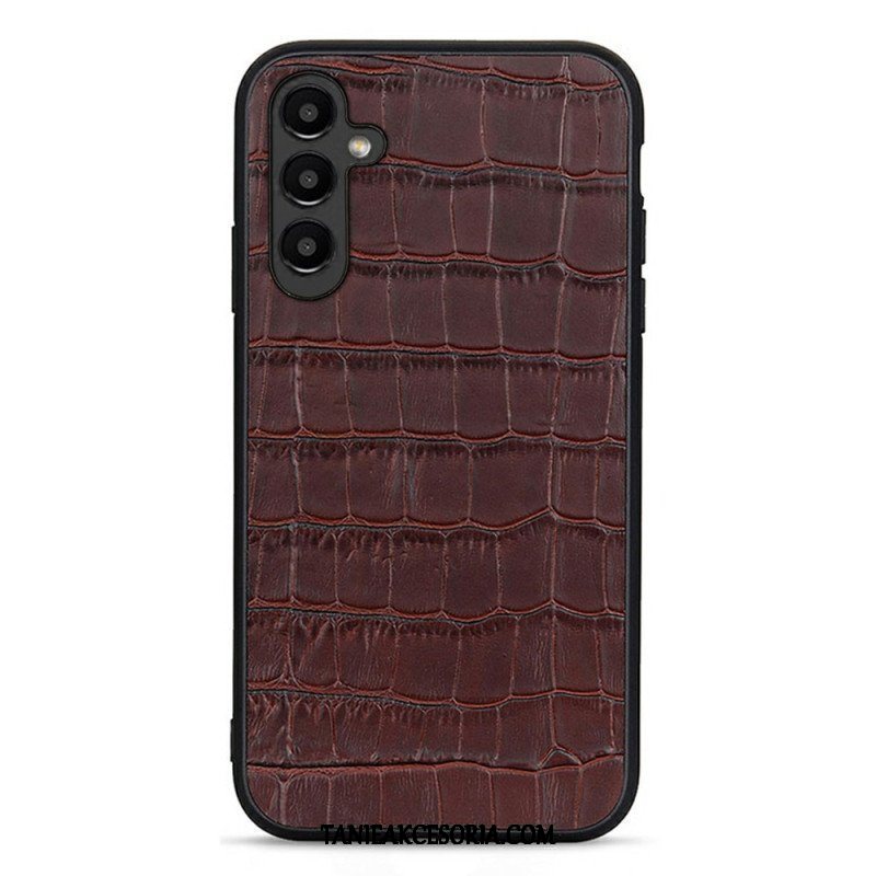 Etui do Samsung Galaxy A14 / A14 5G Prawdziwa Skóra Krokodyla