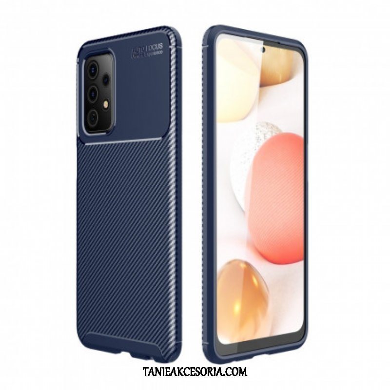 Etui do Samsung Galaxy A52 4G / A52 5G / A52s 5G Elastyczna Tekstura Włókna Węglowego