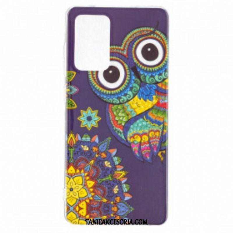 Etui do Samsung Galaxy A52 4G / A52 5G / A52s 5G Fluorescencyjna Mandala Sowa