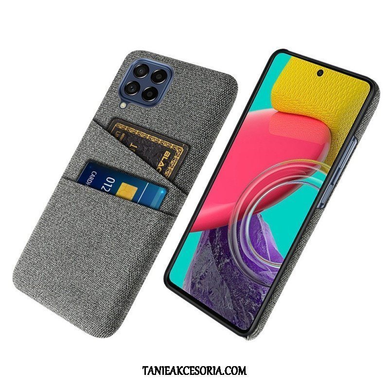 Etui do Samsung Galaxy M53 5G Posiadacz Karty Z Tkaniny