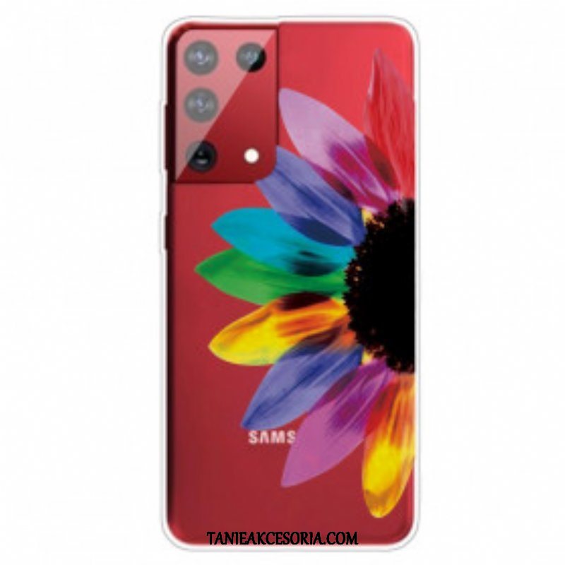 Etui do Samsung Galaxy S21 Ultra 5G Kolorowy Kwiat