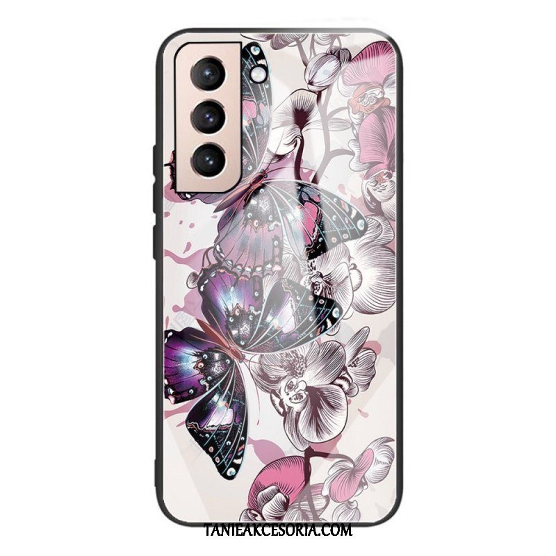 Etui do Samsung Galaxy S22 5G Motyle Odmiana Szkło Hartowane