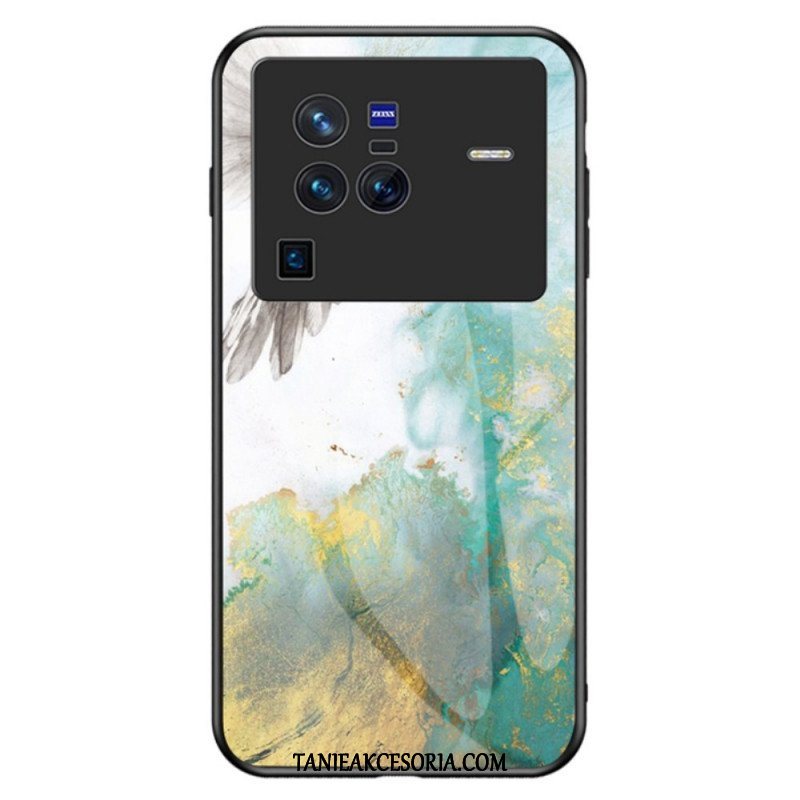 Etui do Vivo X80 Pro Marmurowe Szkło Hartowane