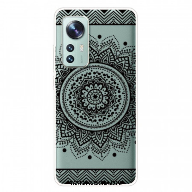 Etui do Xiaomi 12 Pro Silikonowa Mandala Czarna