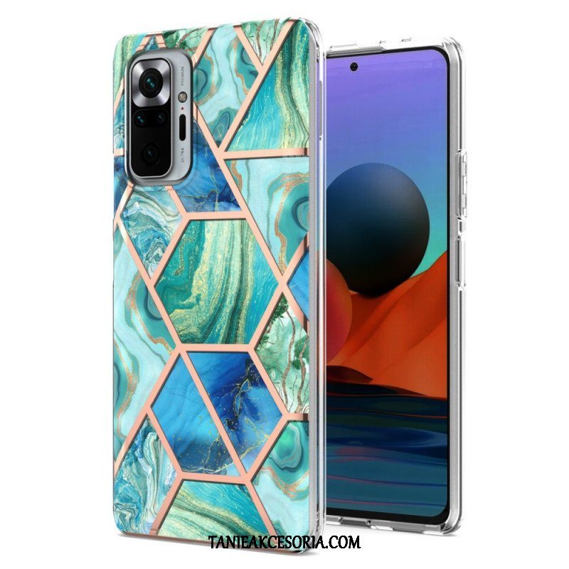 Etui do Xiaomi Redmi Note 10 Pro Marmur O Intensywnej Geometrii