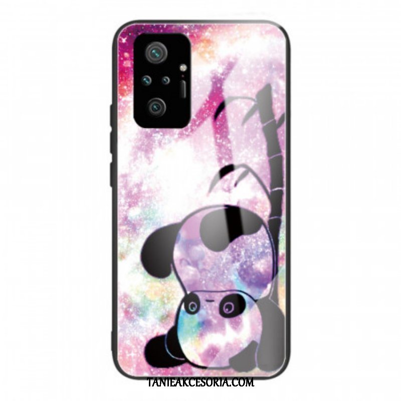 Etui do Xiaomi Redmi Note 10 Pro Panda I Bambusowe Szkło Hartowane