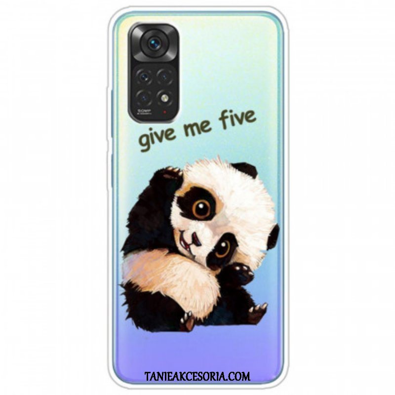 Etui do Xiaomi Redmi Note 11 / 11S Bezszwowa Panda Daje Mi Pięć