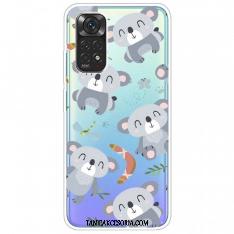 Etui do Xiaomi Redmi Note 11 / 11S Małe Szare Pandy