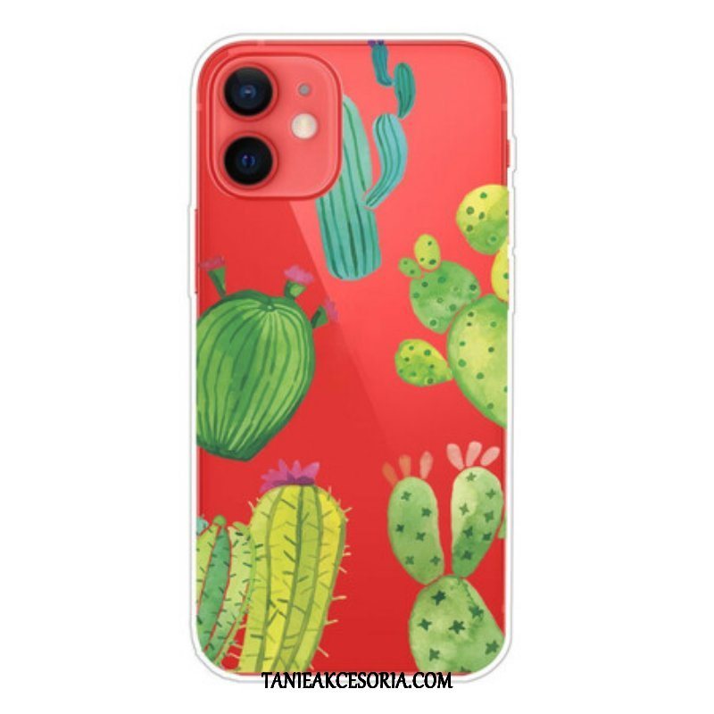 Etui do iPhone 13 Mini Akwarela Kaktusy