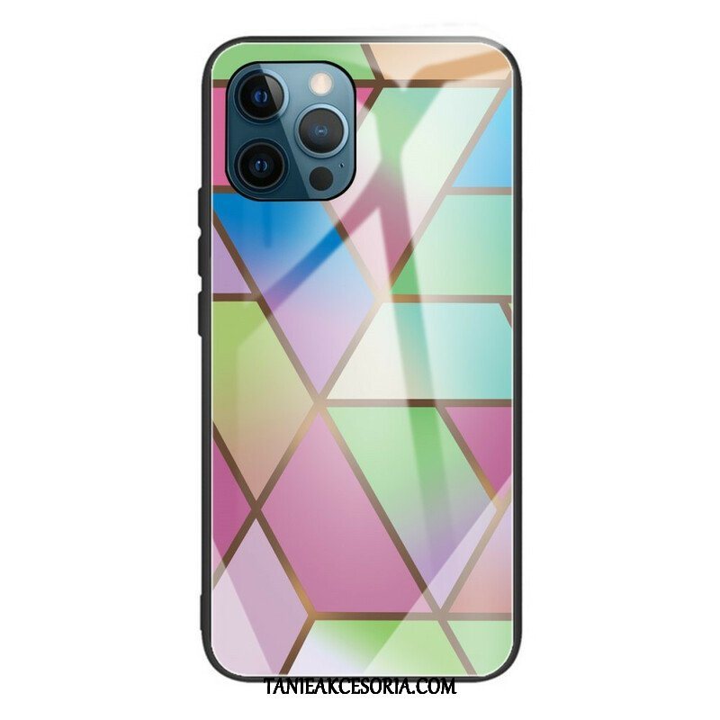 Etui do iPhone 13 Pro Geometria Marmurowe Szkło Hartowane