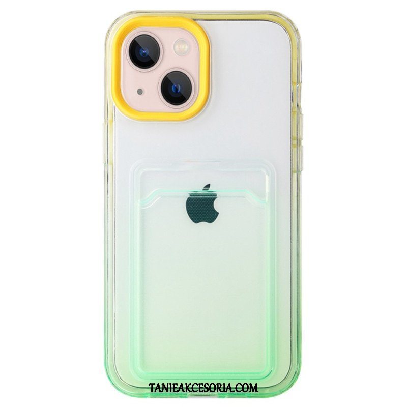 Etui do iPhone 14 Posiadacz Karty Gradientu