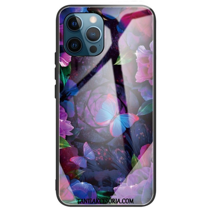 Etui do iPhone 14 Pro Max Motyle Ze Szkła Hartowanego