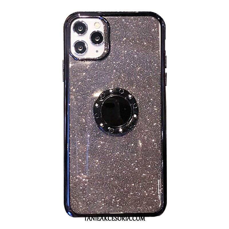 Etui iPhone 11 Pro Max All Inclusive Miękki Luksusowy, Pokrowce iPhone 11 Pro Max Proszek Moda Czarny