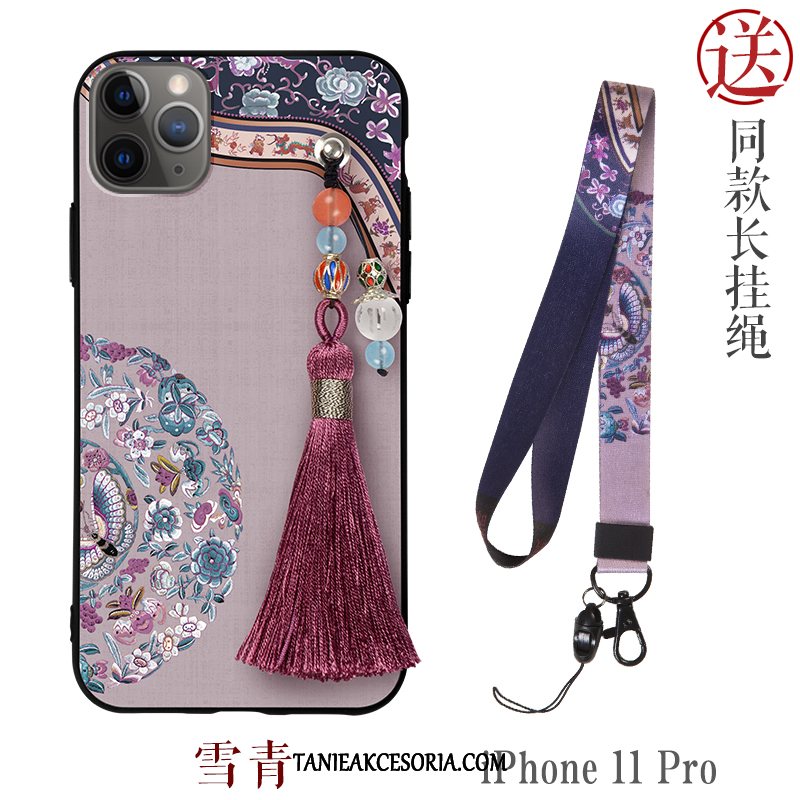 Etui iPhone 11 Pro Silikonowe Pałac Relief, Pokrowce iPhone 11 Pro All Inclusive Osobowość Cienka