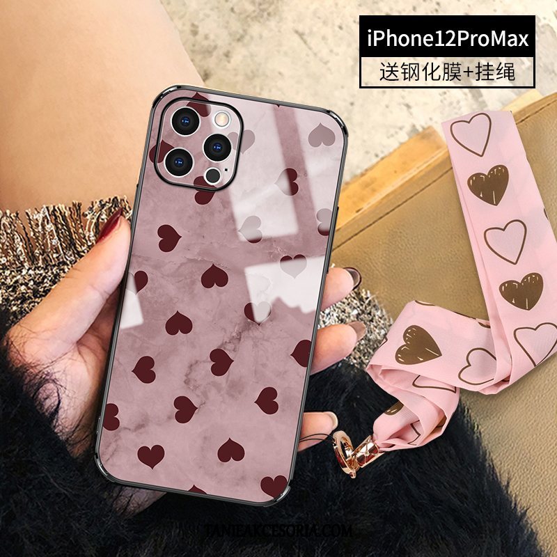 Etui iPhone 12 Pro Max Szkło Cienkie All Inclusive, Futerał iPhone 12 Pro Max Nowy Luksusowy Osobowość