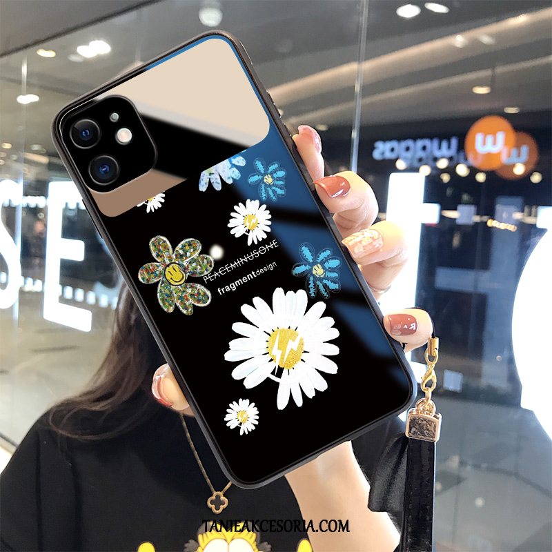 Etui iPhone 12 Wiszące Ozdoby Moda Modna Marka, Obudowa iPhone 12 Mały Czerwony Netto Szkło