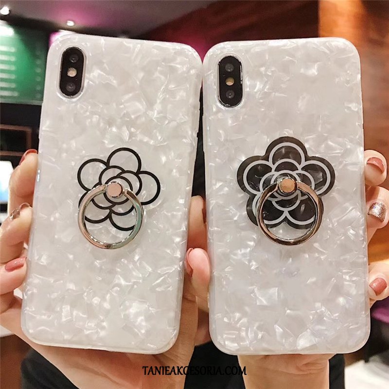 Etui iPhone Xs Max Mały Wspornik Telefon Komórkowy, Futerał iPhone Xs Max All Inclusive Ring Biały