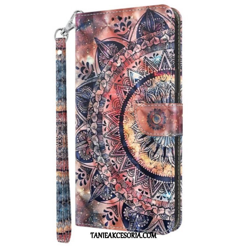 Obudowa Etui Na Telefon do iPhone 15 Pro z Łańcuch Mandala Z Paskiem